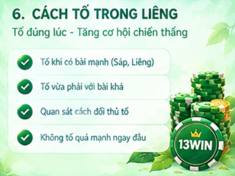 Cách tố trong Liêng 13WIN